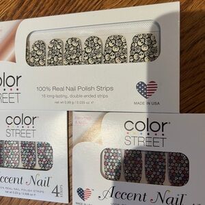 Color Street salem secret and florentine mosaic accent Nail Strips
